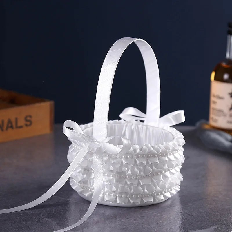 Panier à Pétales à Volants Chic