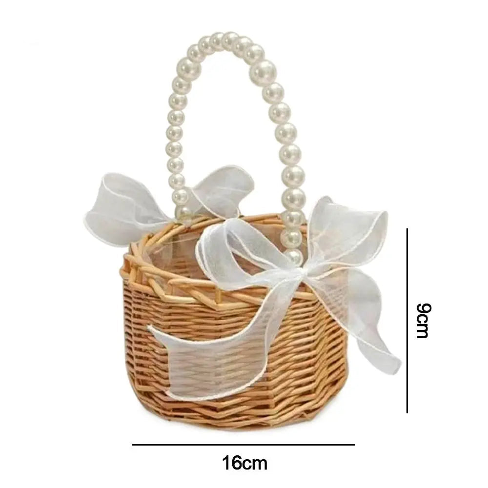 Panier à Pétales en Osier Unique