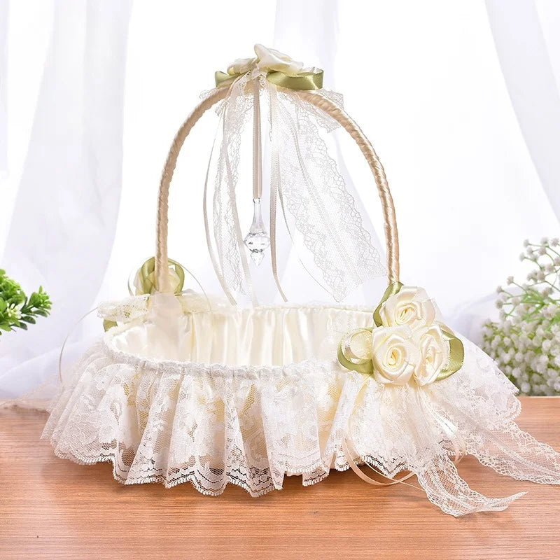 Panier en Dentelles Romantique pour Pétales