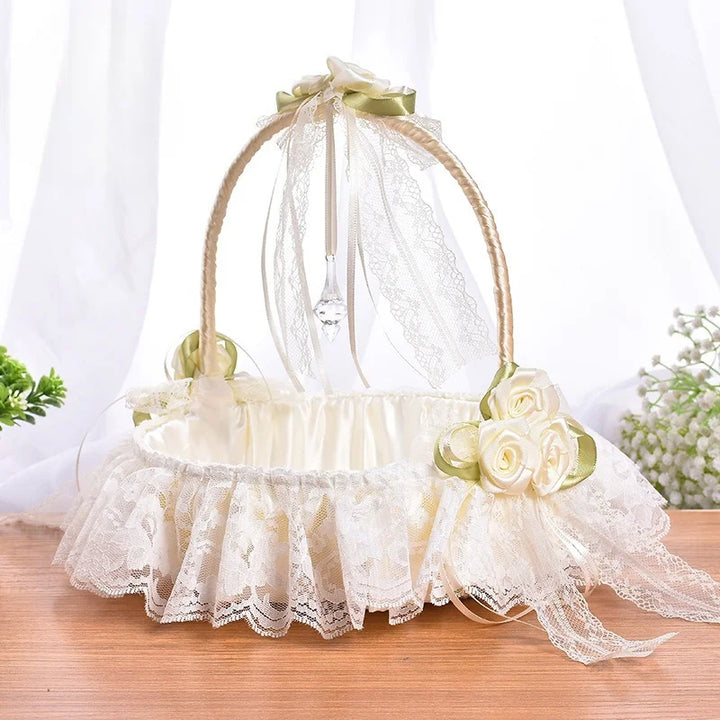 Panier en Dentelles Romantique pour Pétales
