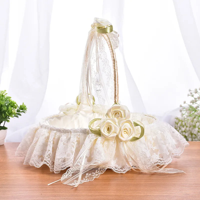 Panier en Dentelles Romantique pour Pétales Romantique
