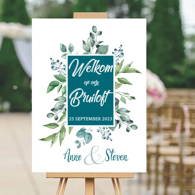 Panneau Bienvenue Mariage Champêtre Unique