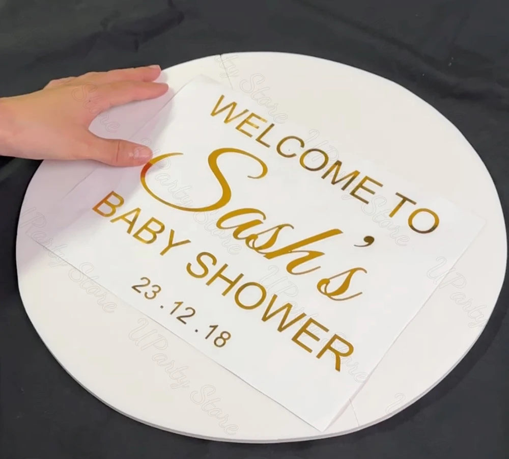 Panneau de Bienvenue Mariage Ronde Robuste