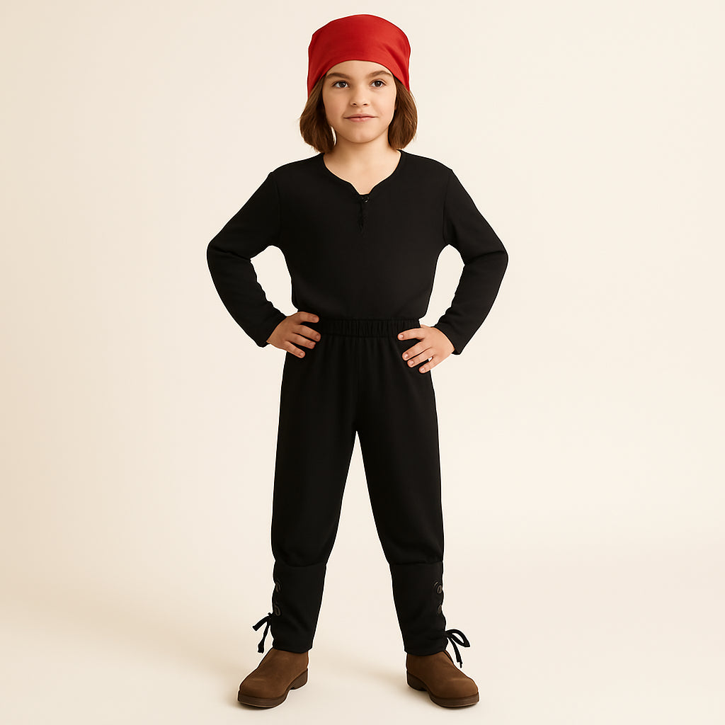 Pantalon Pirate Noir Enfant