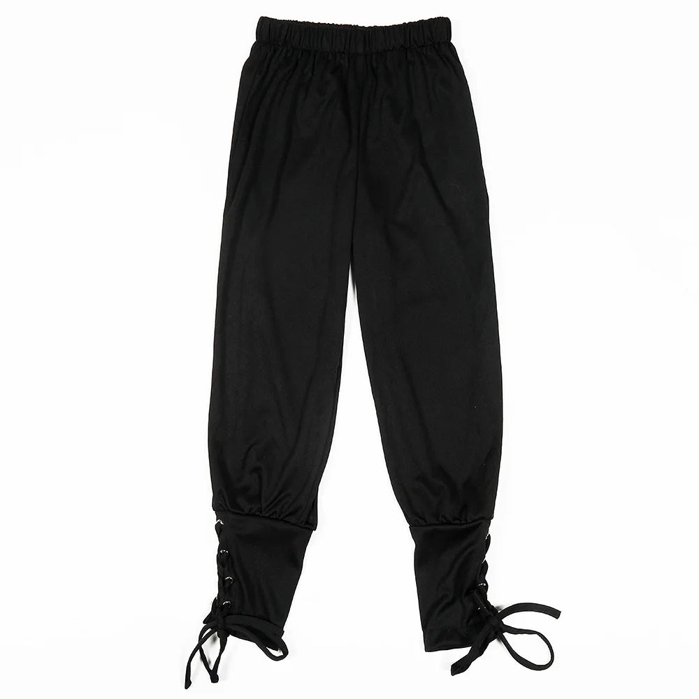 Pantalon Pirate Noir Enfant en Polyester 