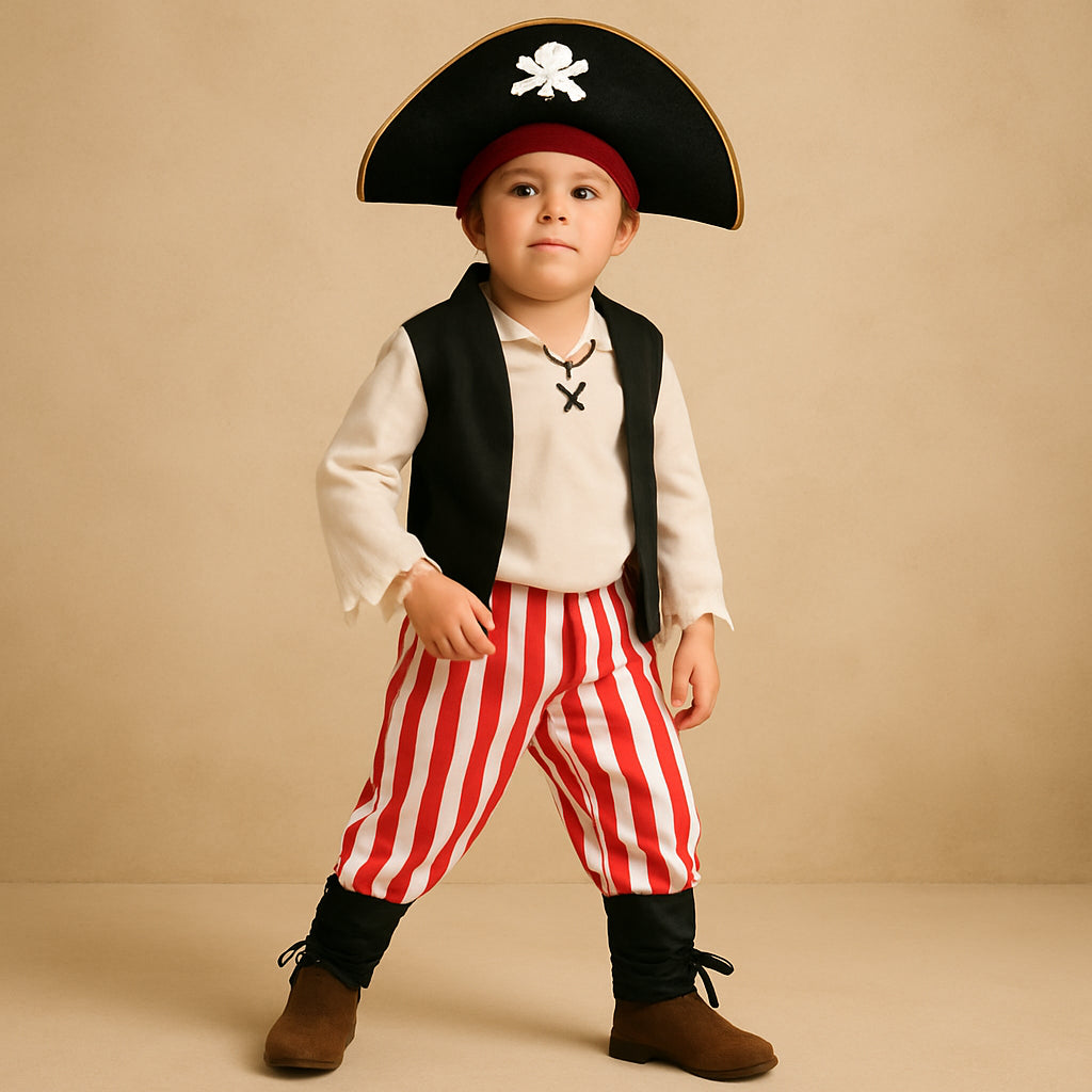 Pantalon Pirate Rouge et Blanc