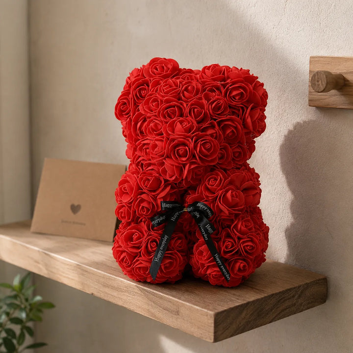 Peluche de Roses Rouges Saint-valentin Cool