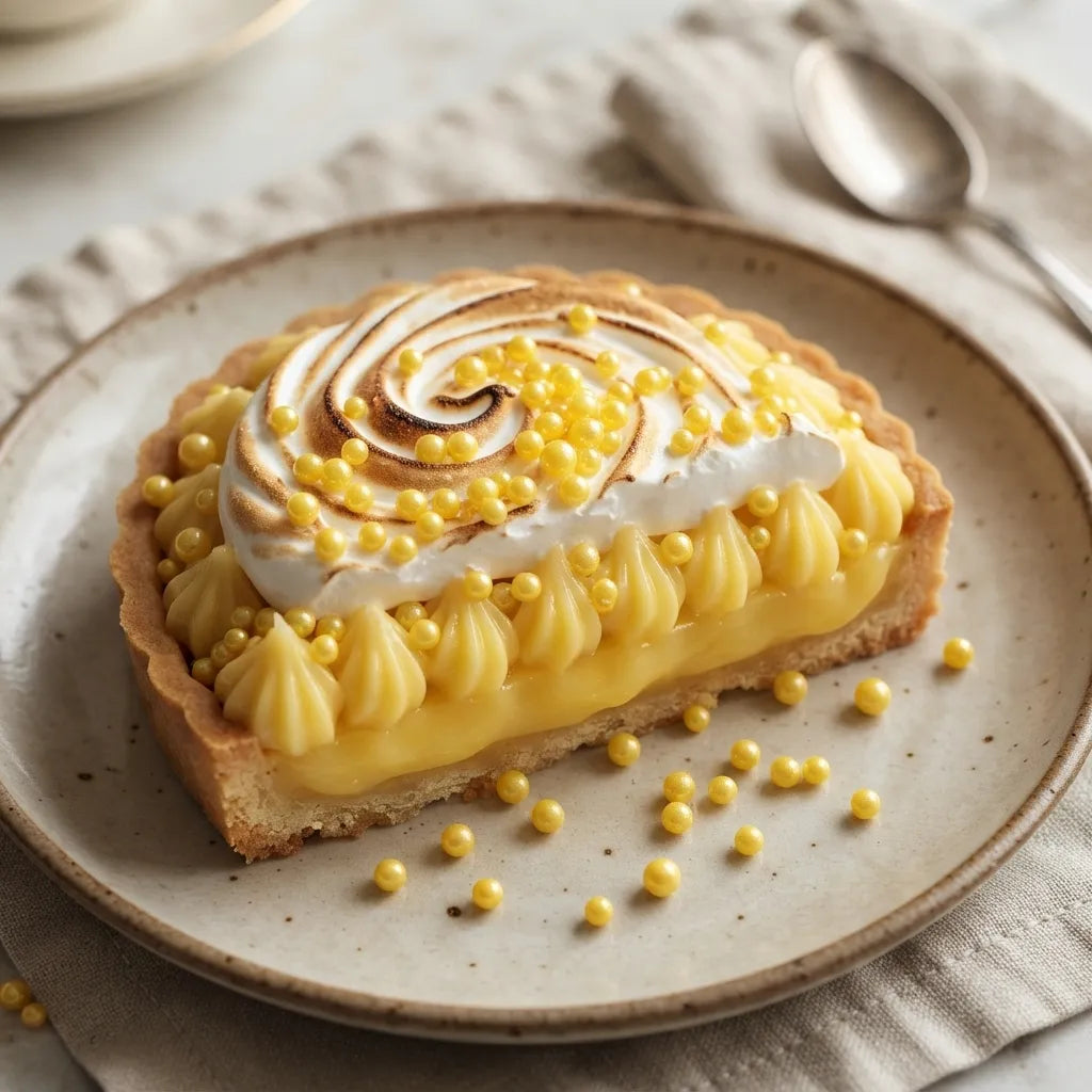 Perles Comestibles Jaune Pour Gâteau Minimaliste