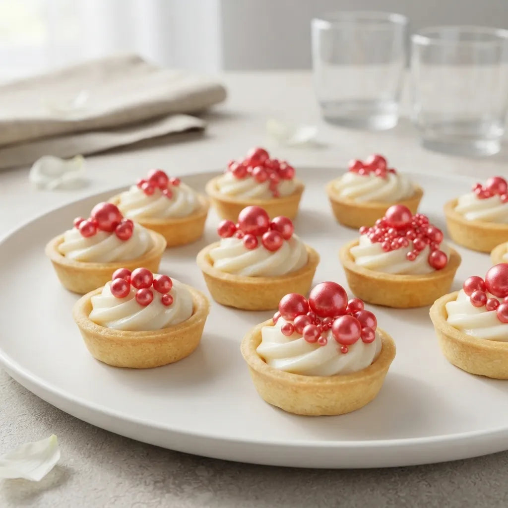 Perles Déco Gâteau Comestibles Rouges Cool