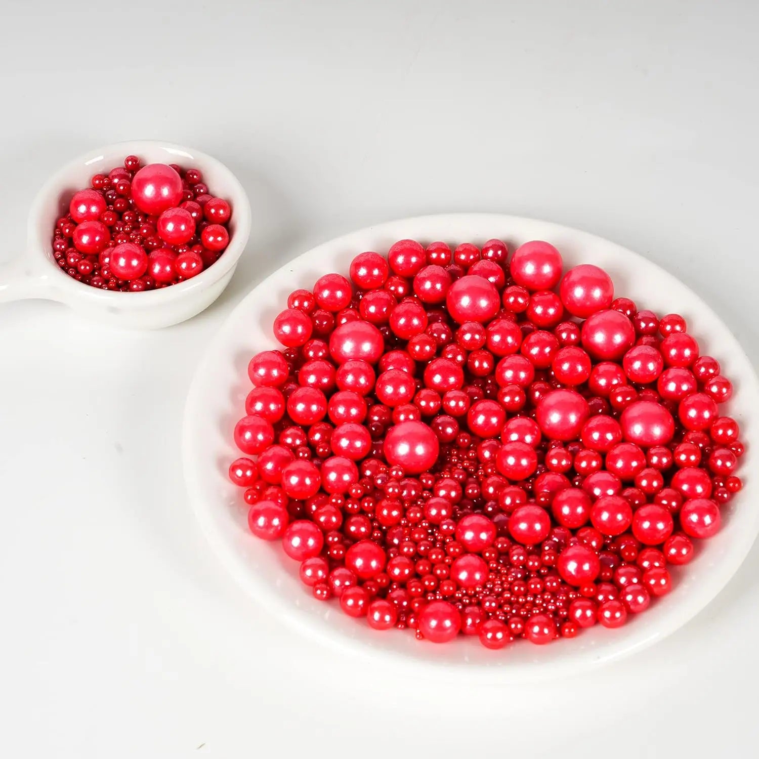 Perles Déco Gâteau Comestibles Rouges Sang