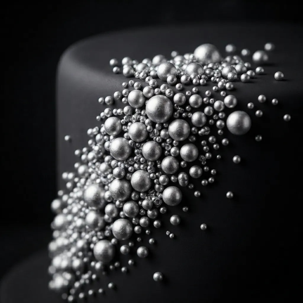Perles Décoratives Argentées pour Gâteau Croquant