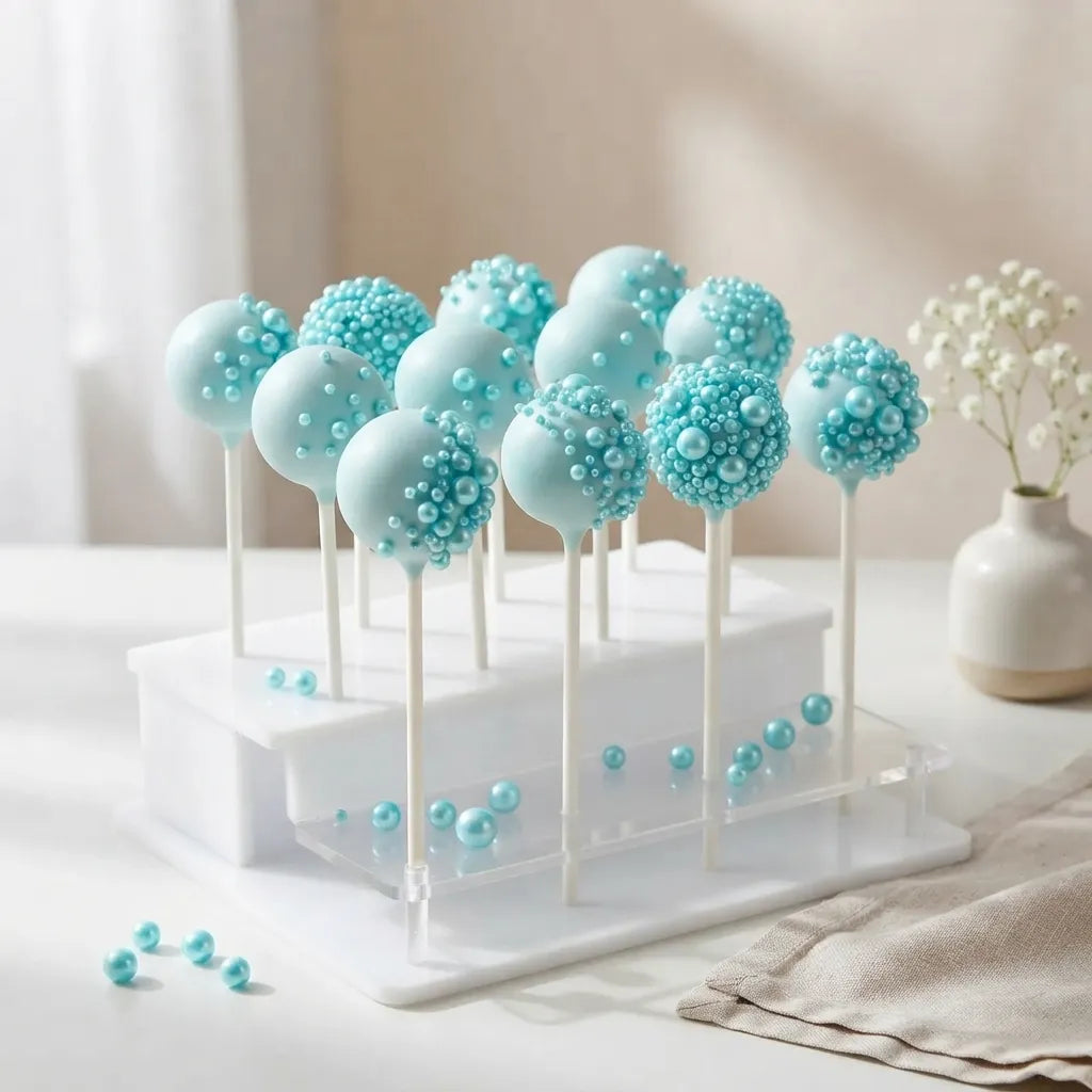 Perles Décoratives Bleues pour Gâteau Doux
