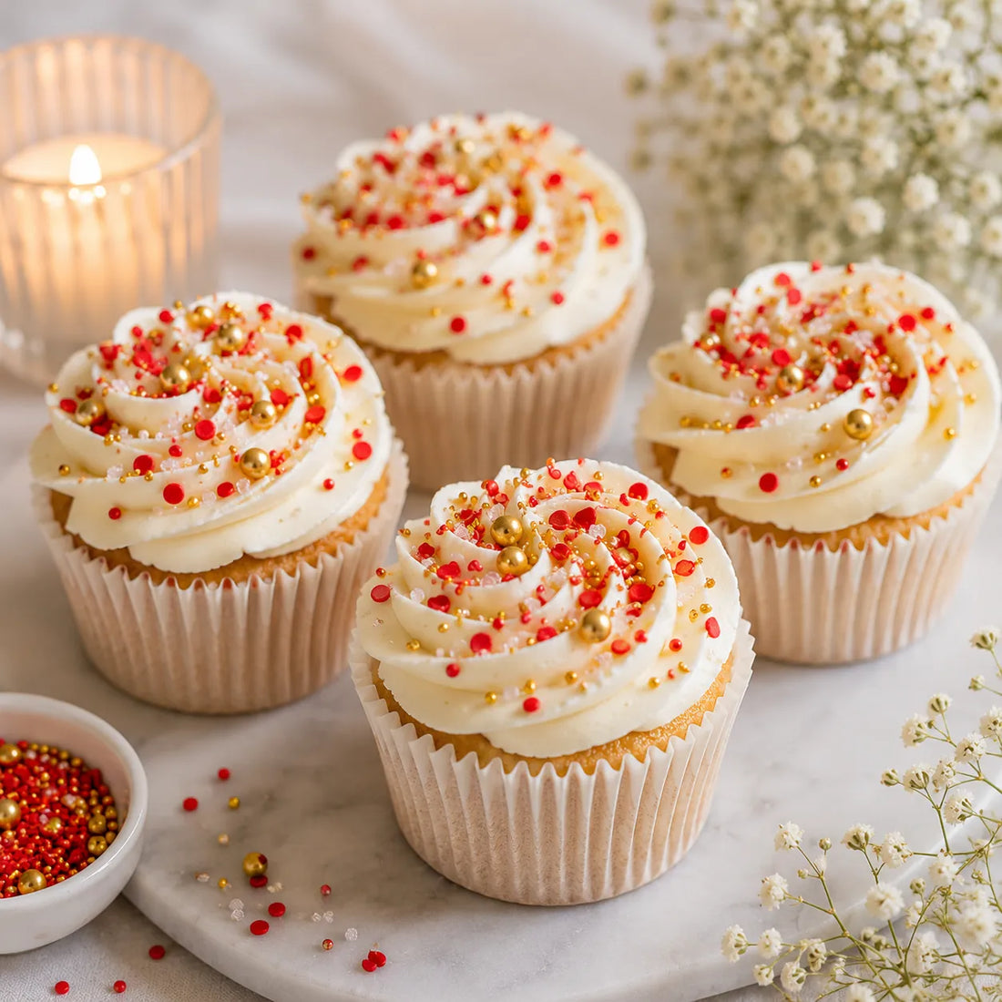 Perles Et Vermicelles Sucrées Gâteau