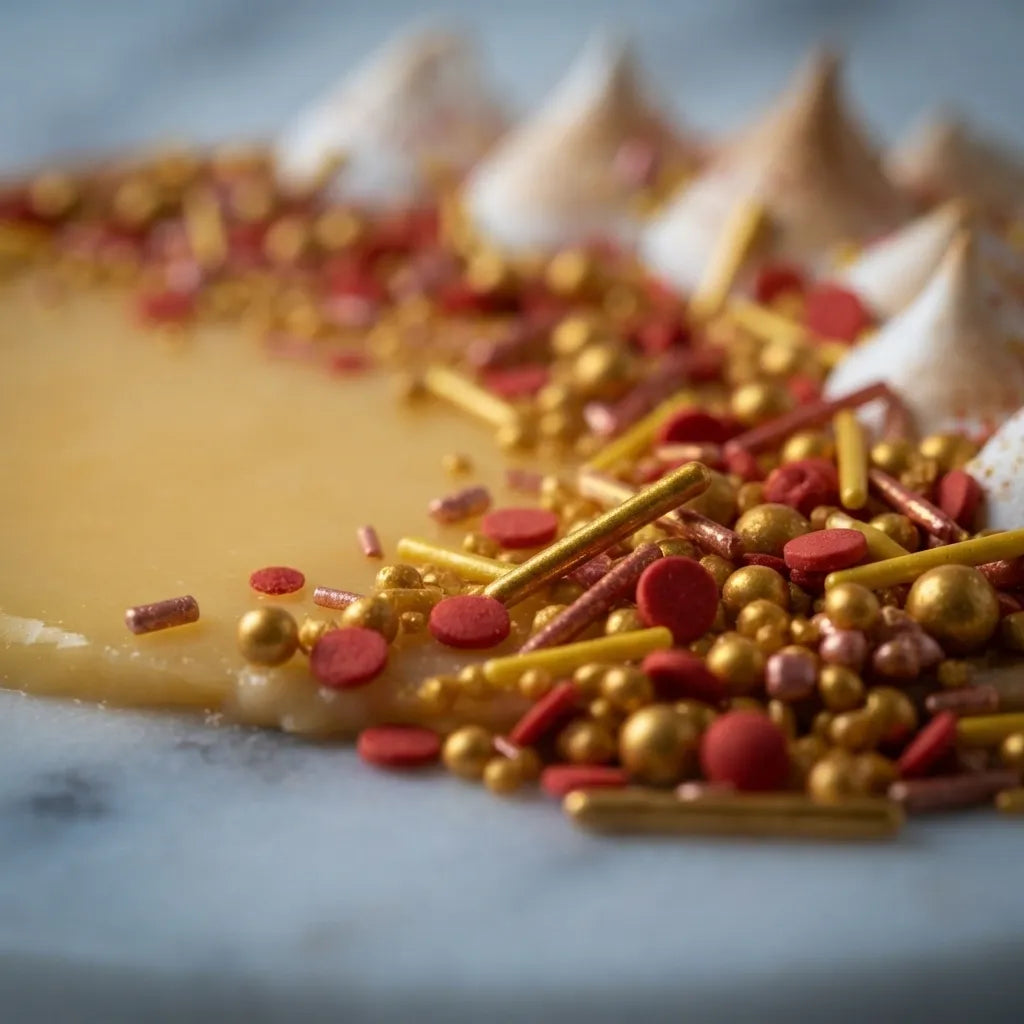 Perles Et Vermicelles Sucrés Gâteau Craquant