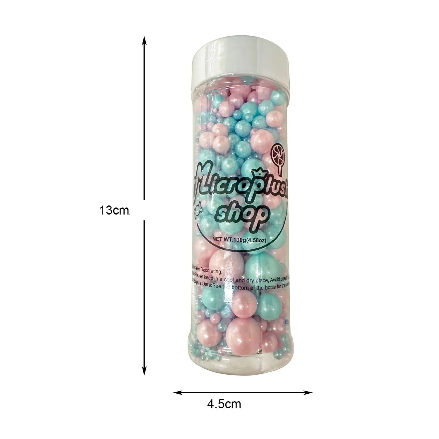 Perles Gâteau Roses et Bleues Raffiné