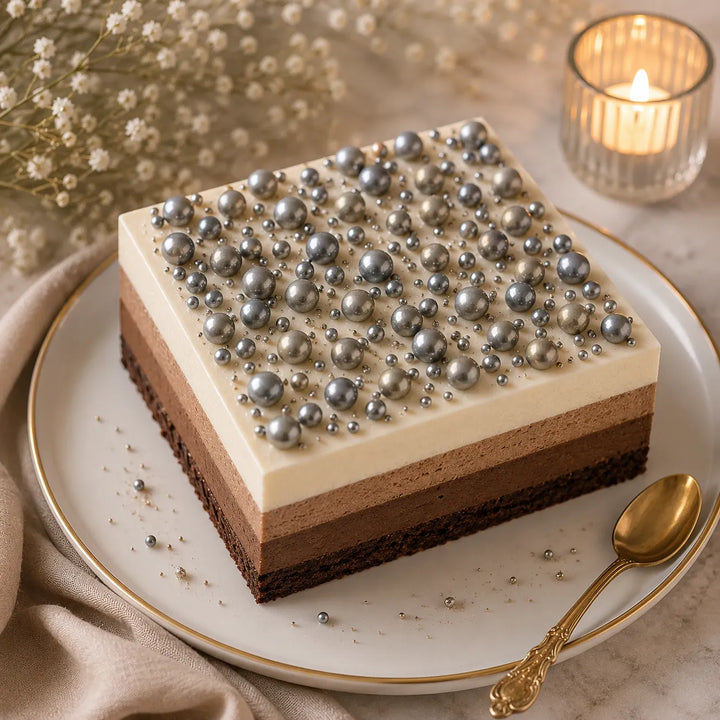 Perles Grises Comestibles Pour Gâteau