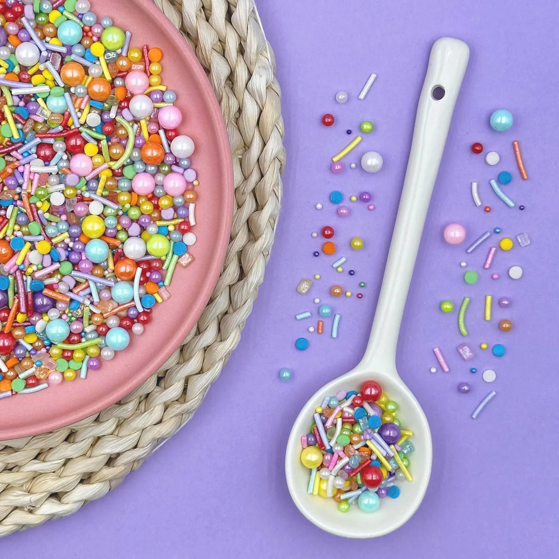 Perles et Vermicelles Multicolores pour Gâteau Eclatantes