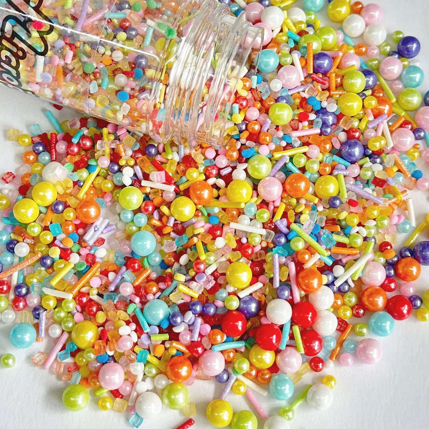 Perles et Vermicelles Multicolores pour Gâteau Minimaliste