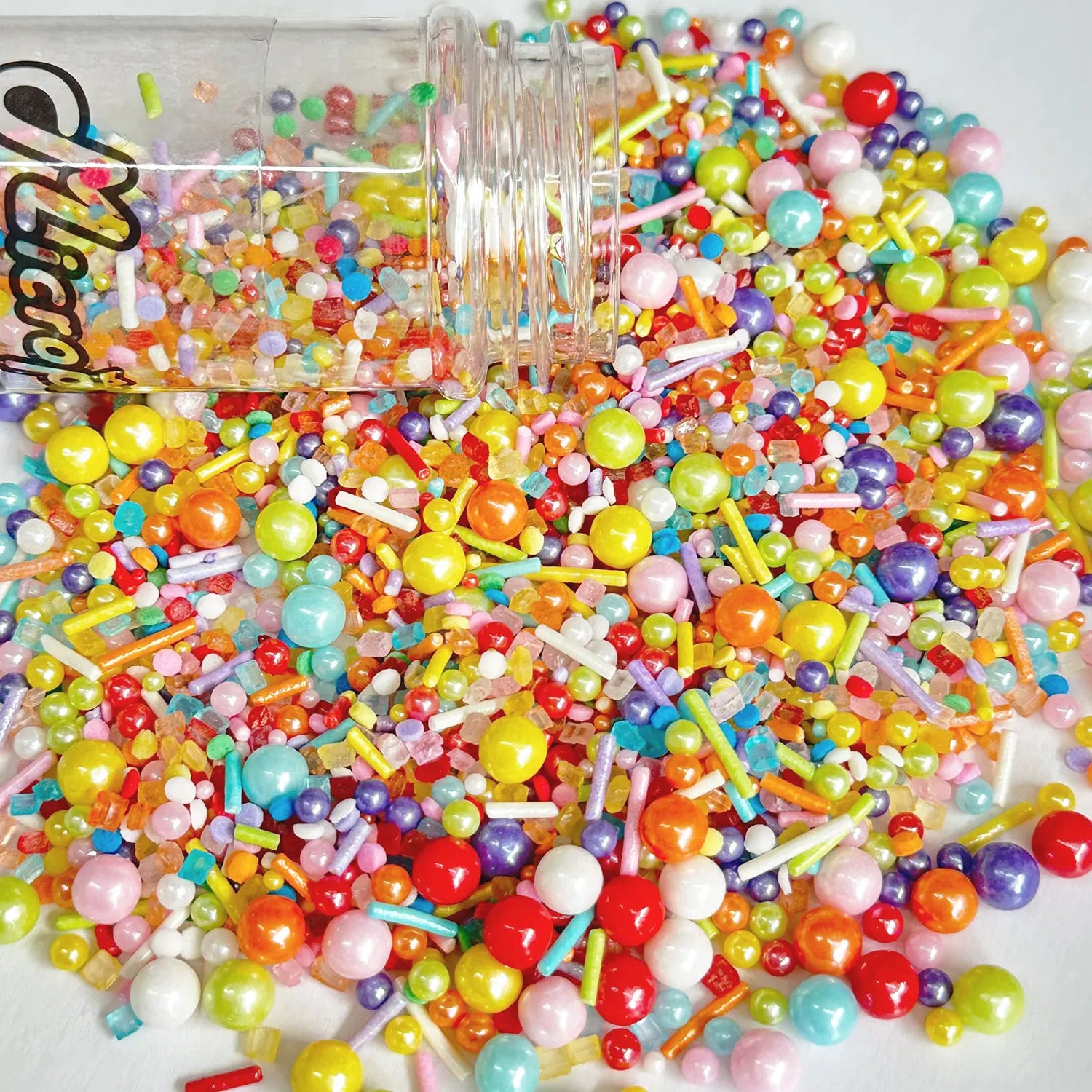 Perles et Vermicelles Multicolores pour Gâteau Raffiné
