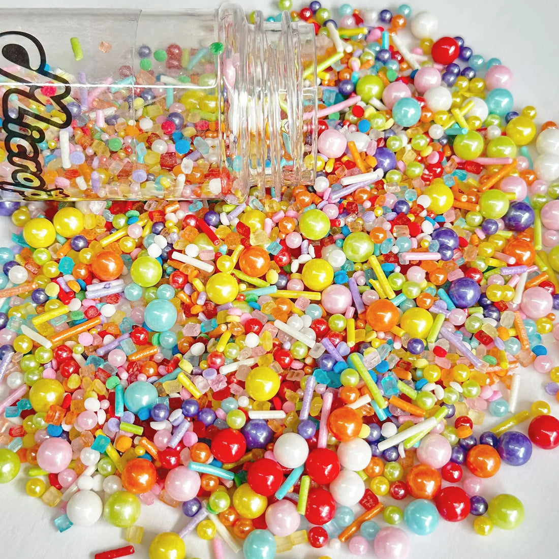 Perles et Vermicelles Multicolores pour Gâteau Raffiné