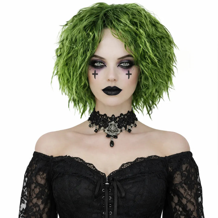 Perruque Courte Verte Halloween