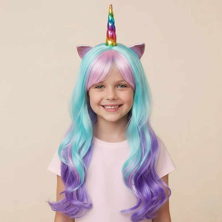 Perruque Licorne pour Fille