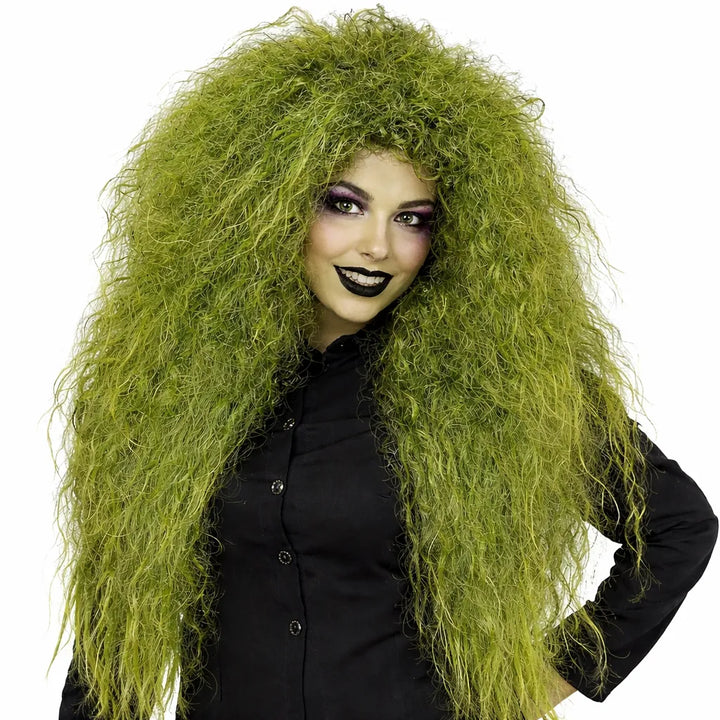 Perruque Sorcière Vert Halloween