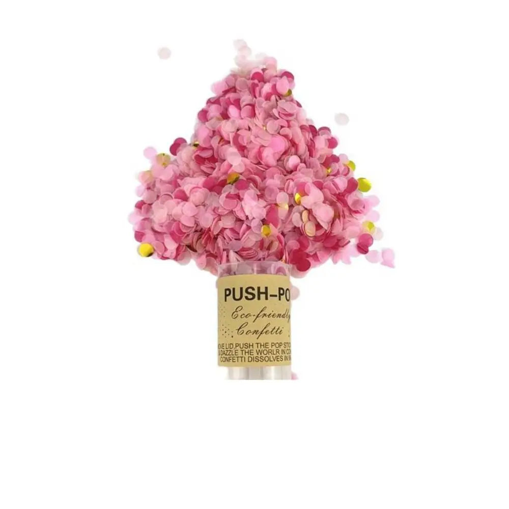 Petit Canon à Confettis Roses Romantiques Chic