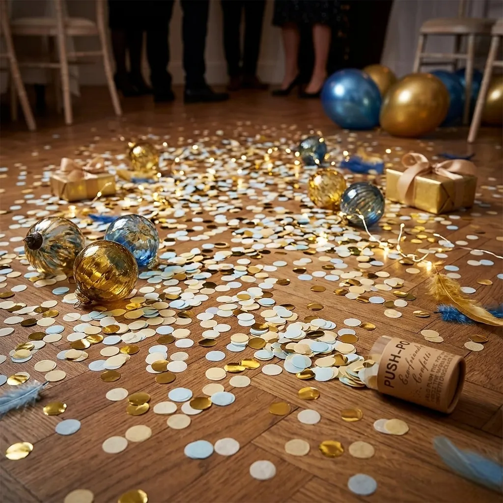 Petit Push Up Confettis Dorés Unique
