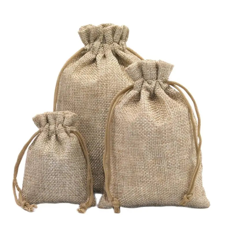 Petit Sac à Dragées en Jute Design