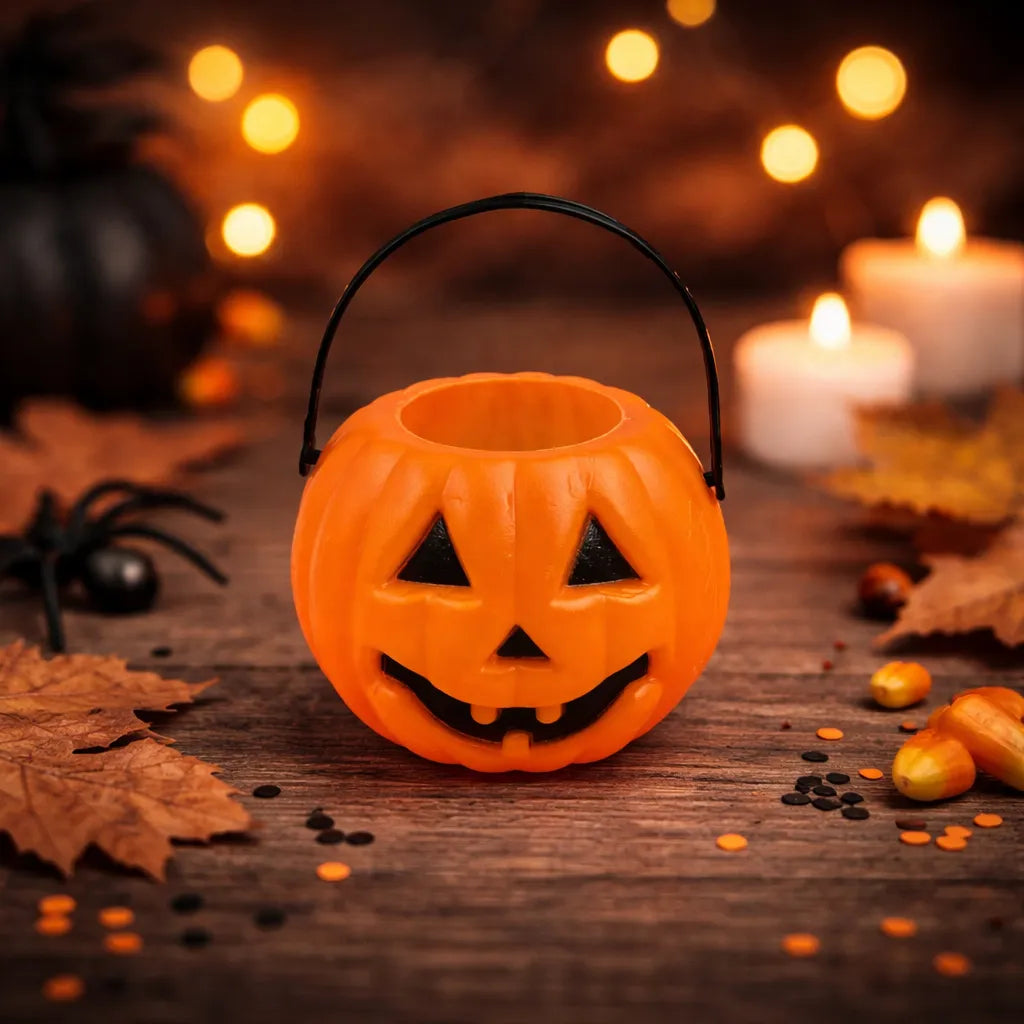 Petit Seau à Bonbons Citrouille Orange