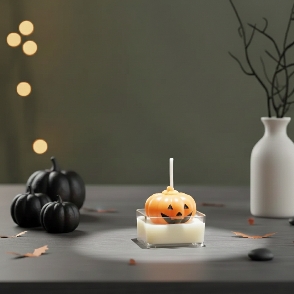 Petite Bougie Parfumée Citrouille Halloween