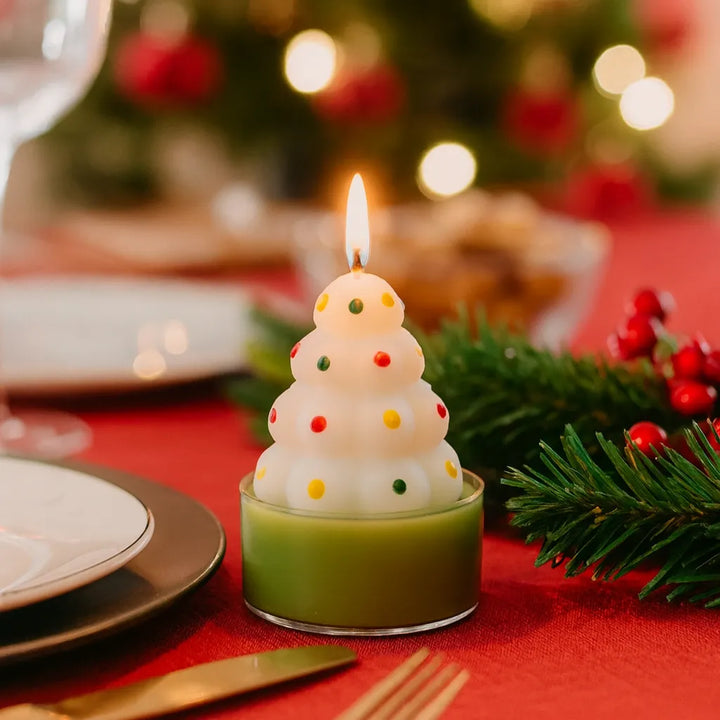 Petite Bougie Sapin de Noël