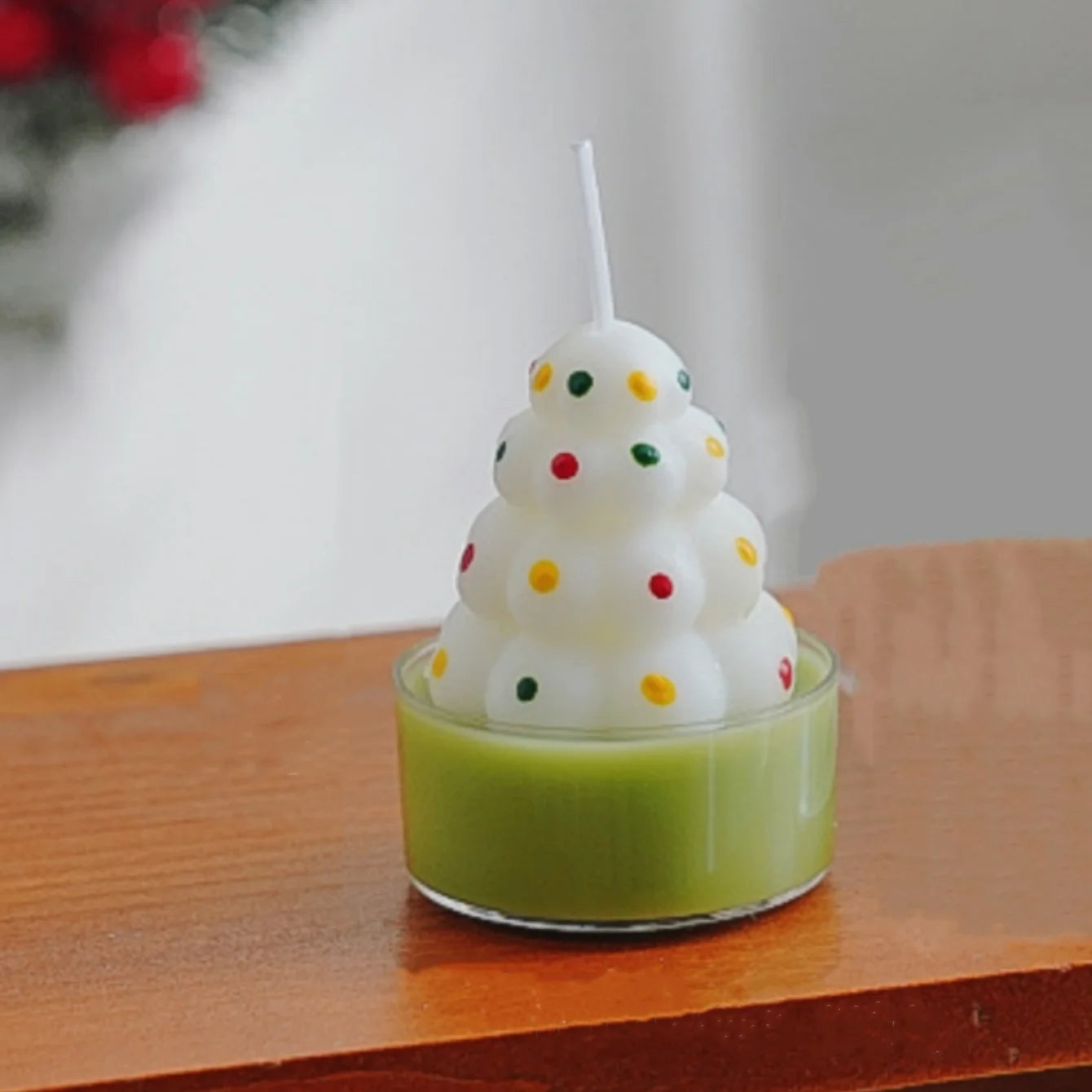 Petite Bougie Sapin de Noël Mignonne