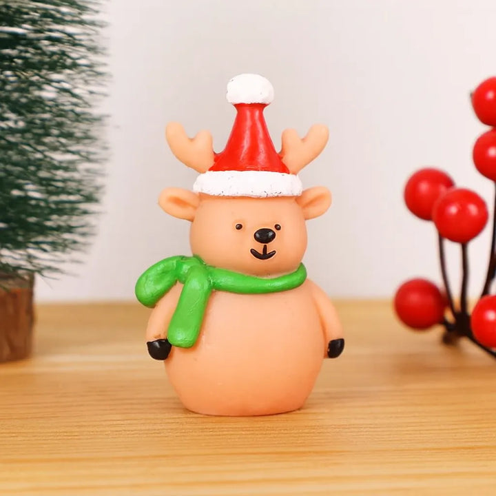 Petite Figurine Renne Noël Joyeux