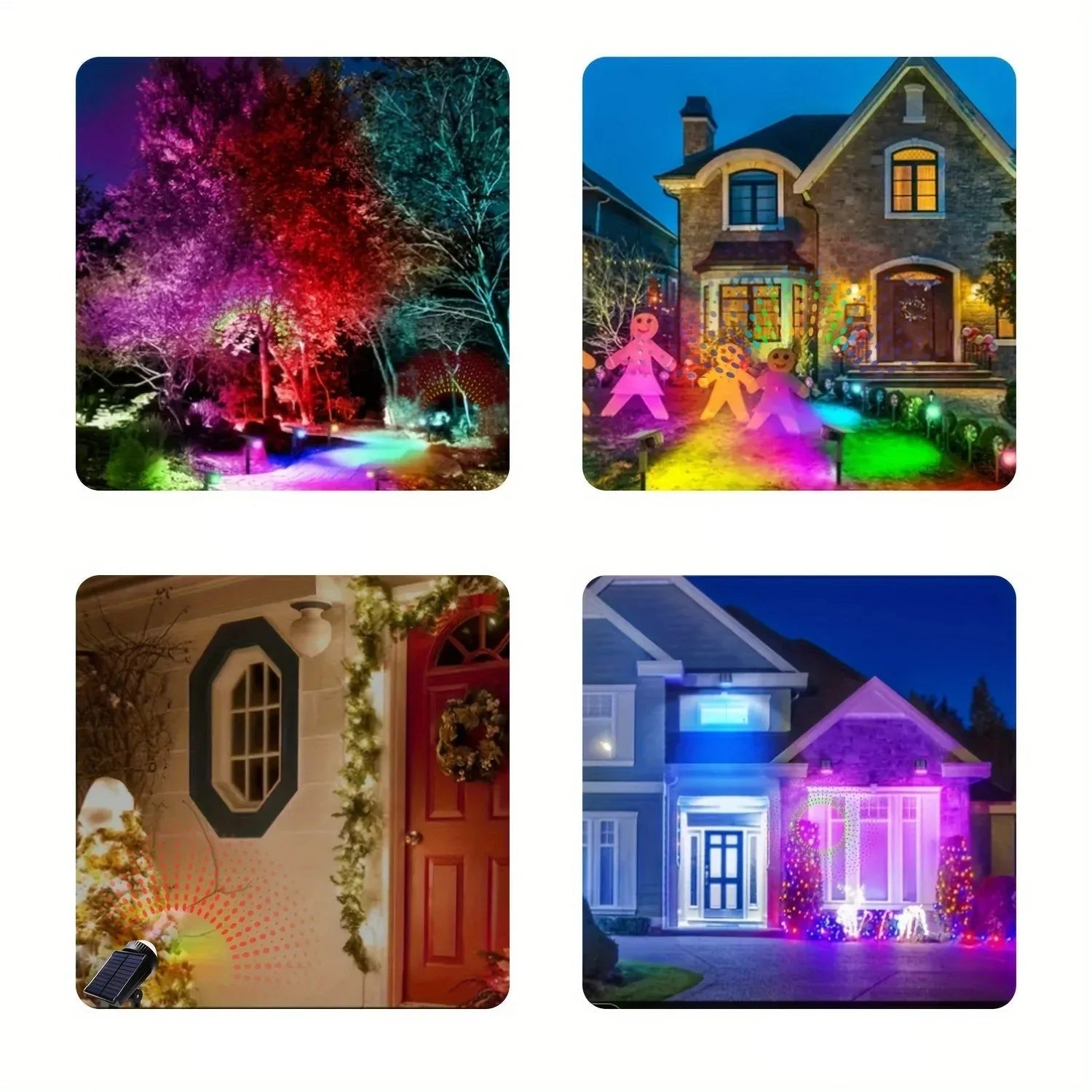 Petite Lampe De Projection Solaire LED Noël christmas