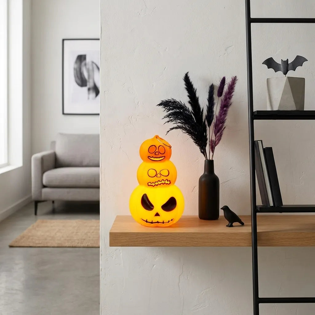 Petite Lanterne Citrouilles Halloween Lumineux