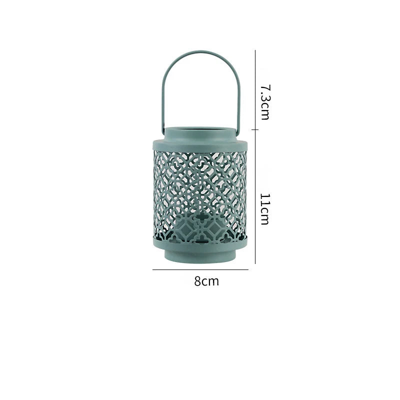 Petite Lanterne Décorative Verte Chic