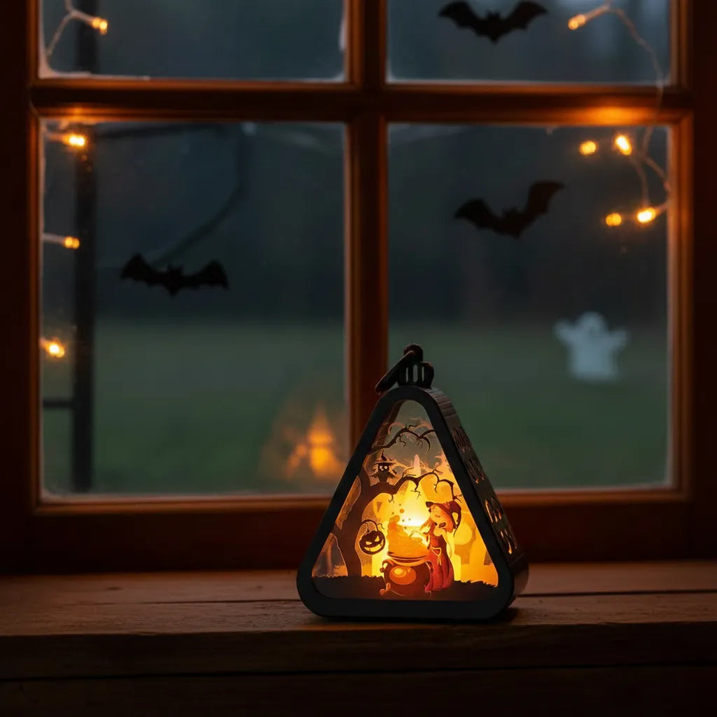 Petite Lanterne Halloween en Plastique