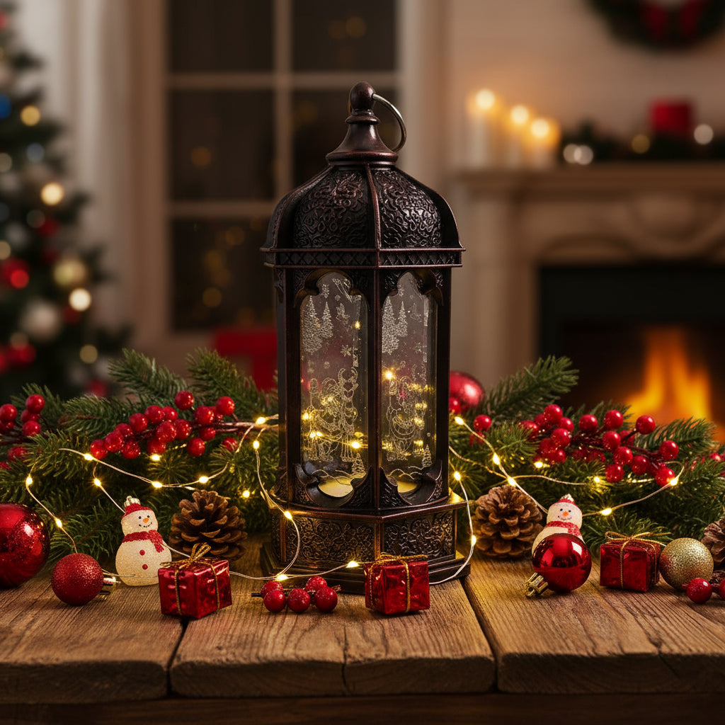 Petite Lanterne Père Noël Vintage