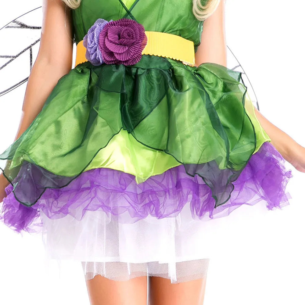 Petite Robe de Fée Vert et Violet léger