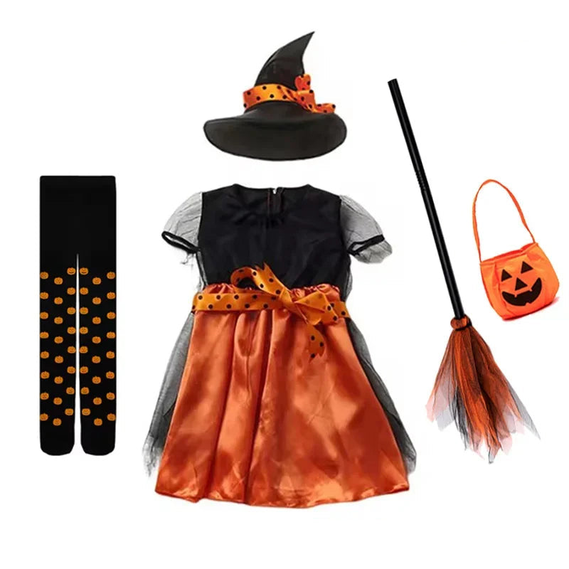 Petite Robe pour Sorcière avec Accessoires Stylé