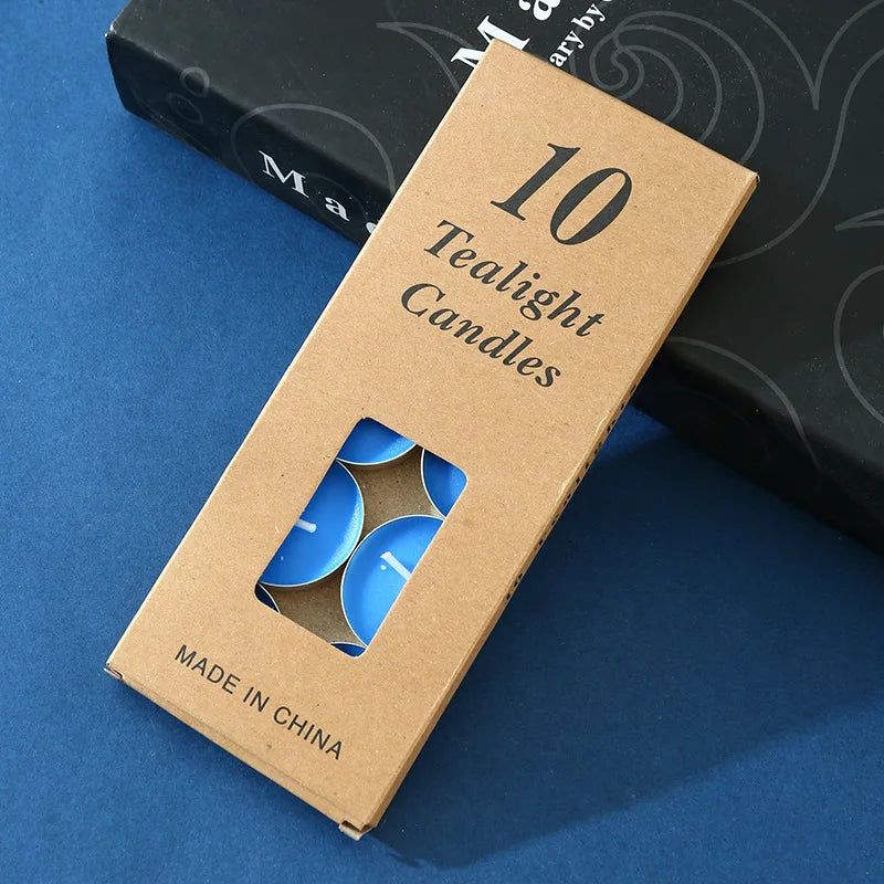 Petites Bougies Décoratives Bleue Design