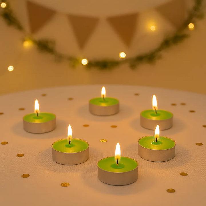 Petites Bougies Décoratives Vertes1