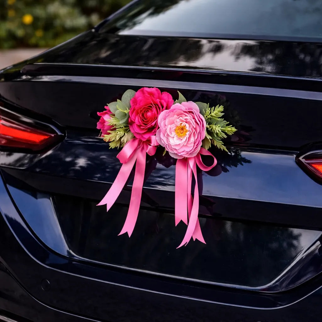 Petites Fleurs Roses Déco Voiture Design