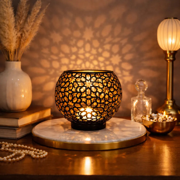 Photophore Design Ajouré Chic