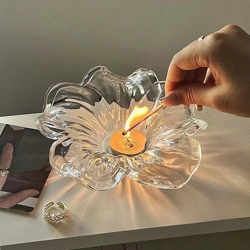 Photophore Mariage Epuré Fleur Chic