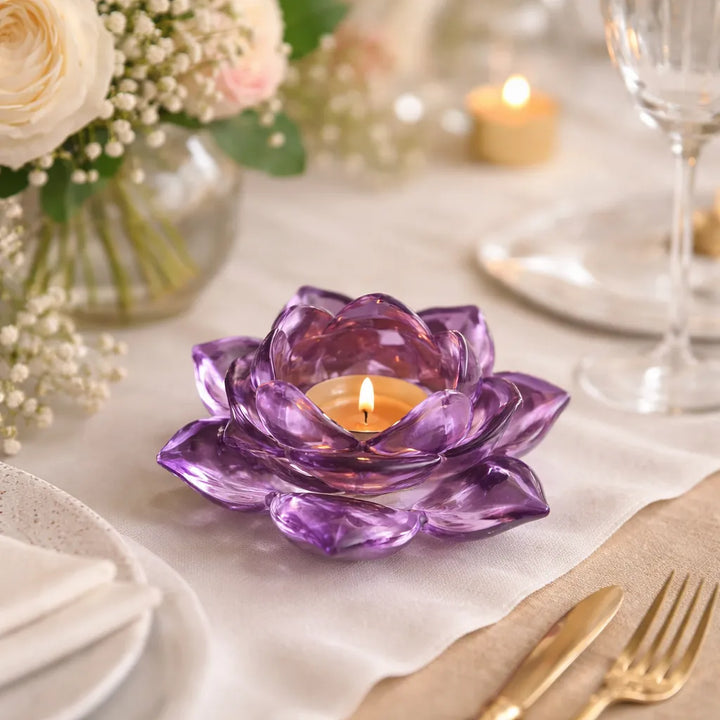 Photophore Mariage Lotus Violet