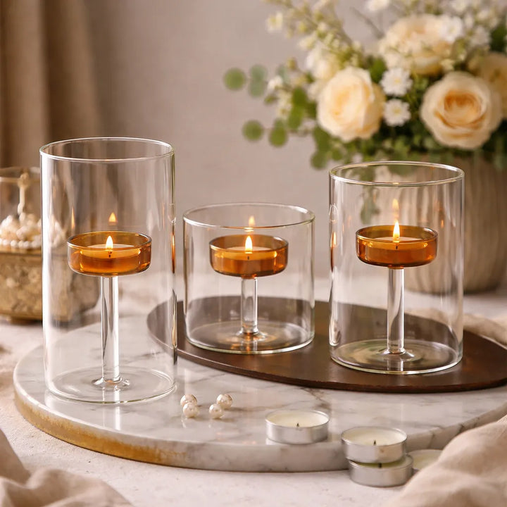 Photophore Minimaliste de Luxe Mariage