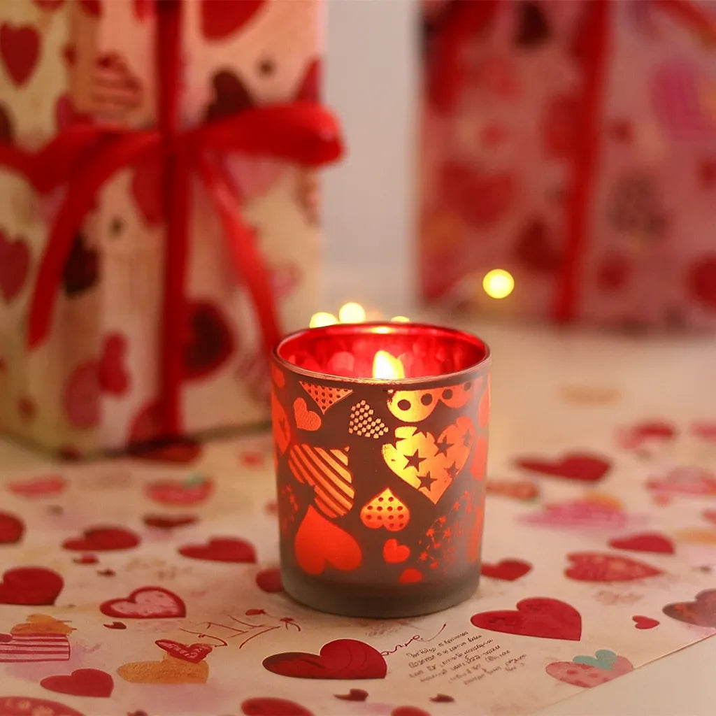 Photophore à Motifs Coeurs